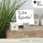 Mini Kartenhalter | Goldenes Herz - good old friends