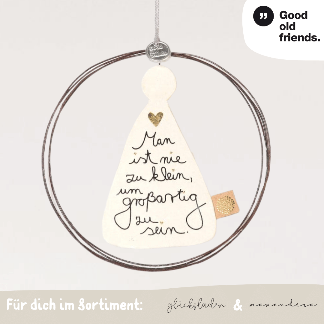 16186 Engelkreis | Man ist nie zu klein, um großartig zu sein - good old friends – Bild 1