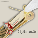 Geschenkset | Pasta Love - AMORE | mit Spaghetti, Gewürzzubereitung und Kochlöffel