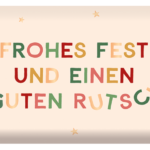 Schokolade - Frohes Fest - Goldveredelung | Grafikwerkstatt