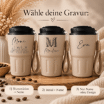 Weihnachtliche Geschenkbox 4 "Winterliebe" Thermo Becher, Tee, Müsli – personalisiert – Bild 2