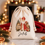 Nikolaus/Weihnachts Sackerl | Nikolaus "Jakob" - personalisiert | verschiedene Größen - Baumwolle & Jute
