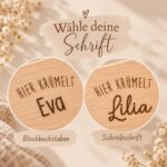 Kinder-Jausenbrett aus Holz –  Pinguin - personalisiert mit Liebe – Bild 2